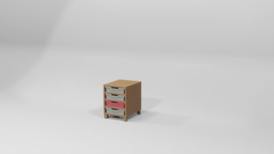 MEUBLE 1 COLONNE AVEC TABLETTES