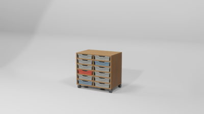 MEUBLE 2 COLONNES AVEC TABLETTES